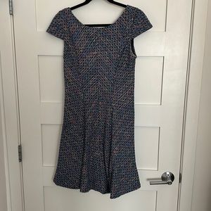 Shoshanna blue tweed dress